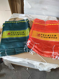 45cm x 60cm - PP Leno L Sewn Woven printed band Premium Firewood