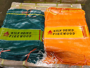 46cm x 65cm - PP Leno L Sewn Woven printed band - Kiln Dried Firewood
